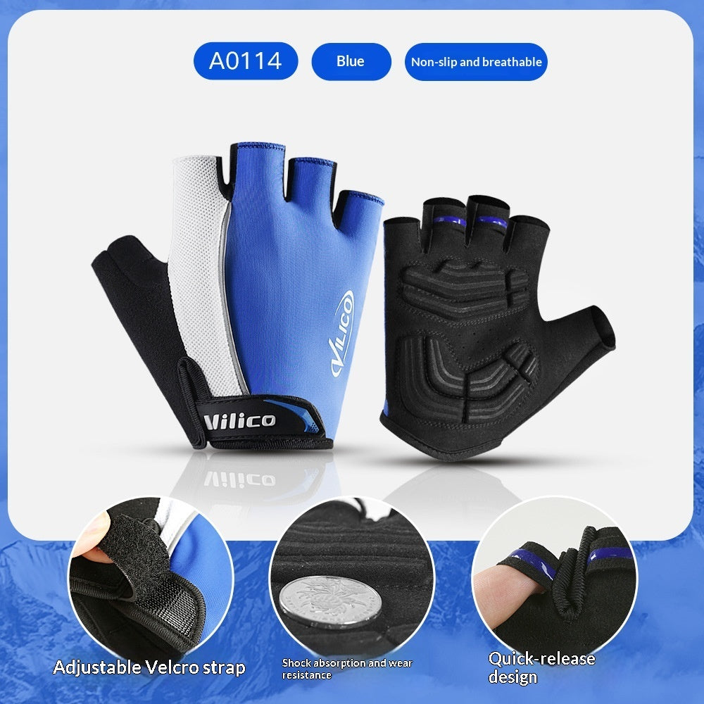 CycleGrip Pro – Breathable Half-Finger Cycling Gloves with Anti-Slip Grip
