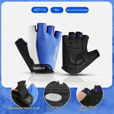 CycleGrip Pro – Breathable Half-Finger Cycling Gloves with Anti-Slip Grip