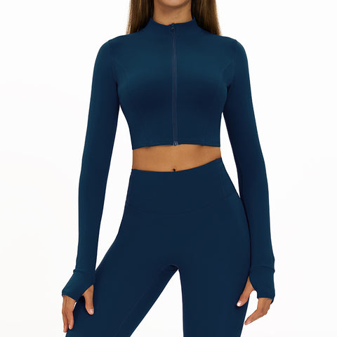 Slim-fit Fitness Long-sleeve Jacket Quick-dry Yoga Wear