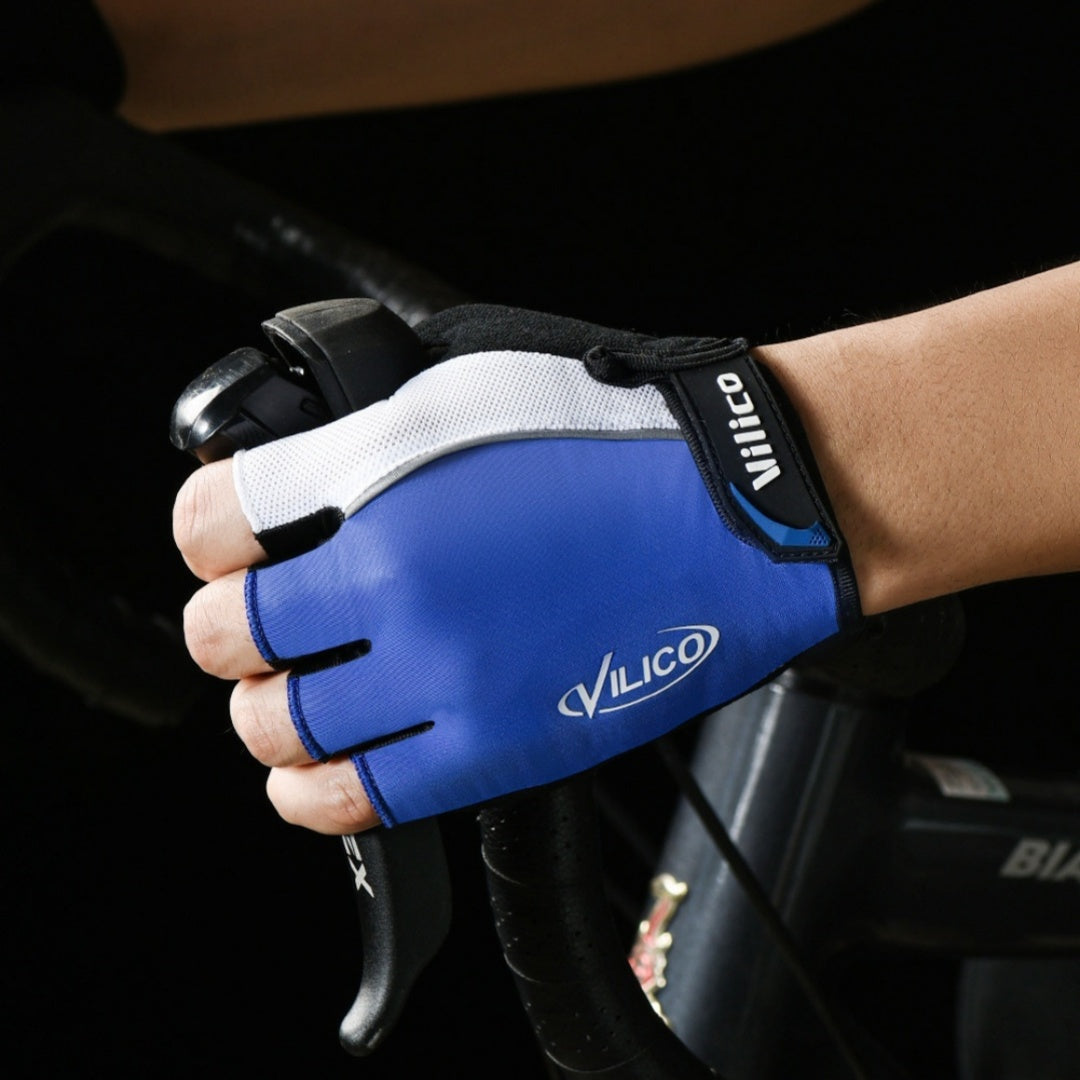 CycleGrip Pro – Breathable Half-Finger Cycling Gloves with Anti-Slip Grip