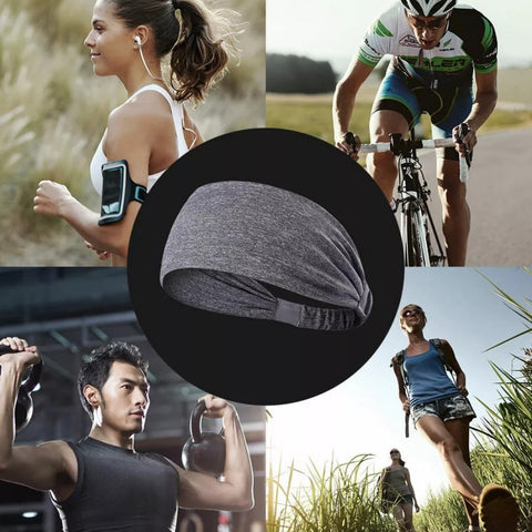 SweatShield Pro – 5-Pack Elastic Sports Headbands for Men & Women (Non-Slip Wicking Sweatbands)