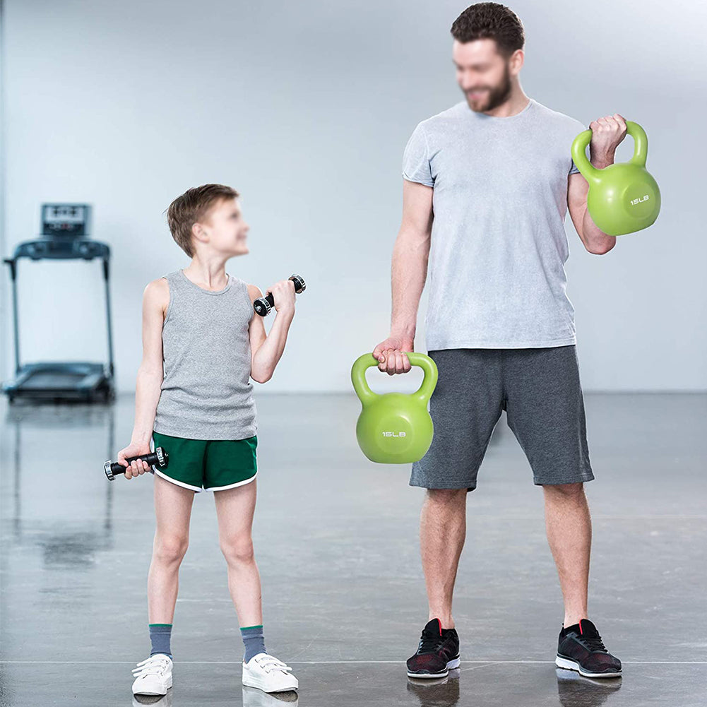 KettleTone Pro – 5lbs Kettlebell Set with Non-Slip Grip & Vinyl Coated Finish