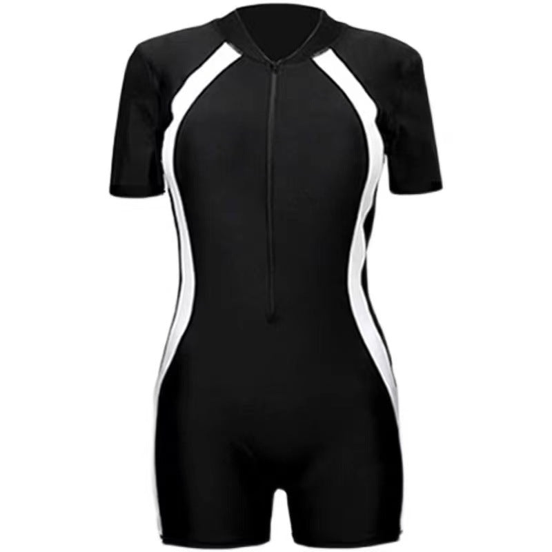 AquaShield Kids – Sun Protection Short Sleeve One-Piece Swimwear for Boys & Girls