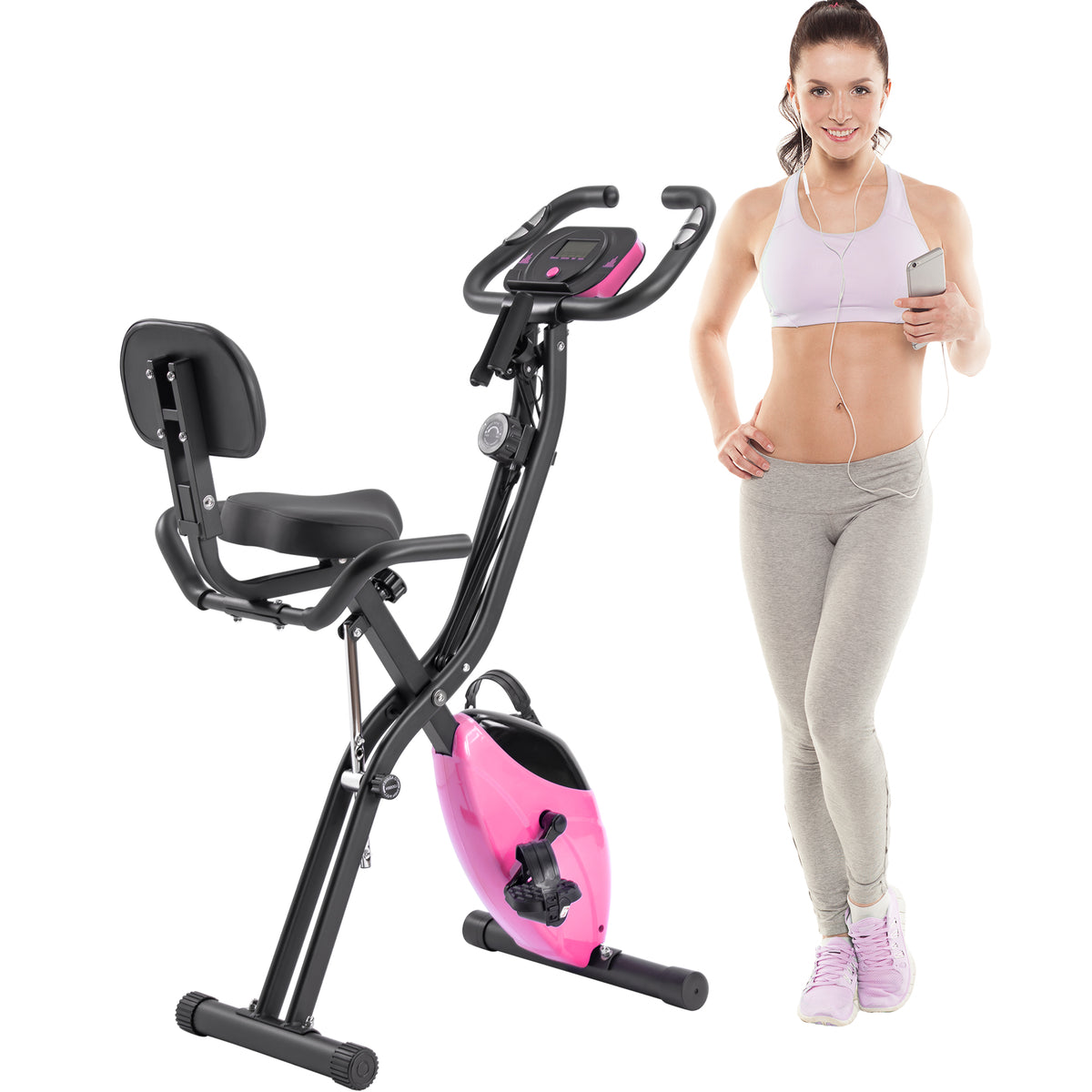 FlexRide Pro – Folding Exercise Bike with 16-Level Resistance