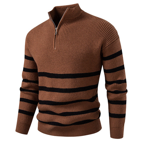 UrbanEdge Knit – Oversized Color-Block Half 