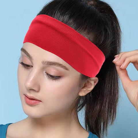 FlexBand Pro – Solid Color High Elasticity Sports Headband for Sweat Control